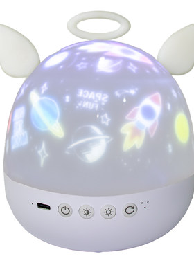 星空灯投影仪小夜灯氛围灯满天星浪漫旋转音乐卧室儿童房生日礼物