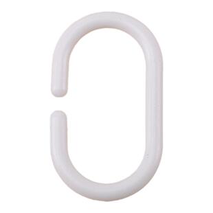 浴帘窗帘挂钩钩子床帘吊环挂环开口拉环塑料圆圈配件C型活扣大号