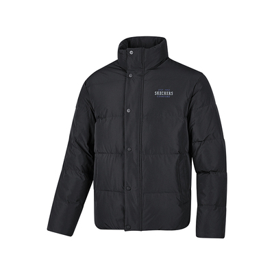 斯凯奇官方outlets 秋冬女子梭织短款羽绒服加厚保暖时尚百搭外套