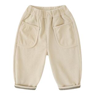 男童加绒裤子冬装秋冬款棉裤童装儿童宝宝婴儿冬季灯芯绒一条过冬