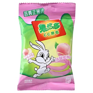 果然多CC果卷果汁卷软糖水果味卷纸糖果草莓味儿童怀旧休闲零食