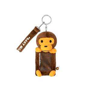 BABY MILO STORE配饰卡通小猴毛绒卡套挂件钥匙扣4491XXQ
