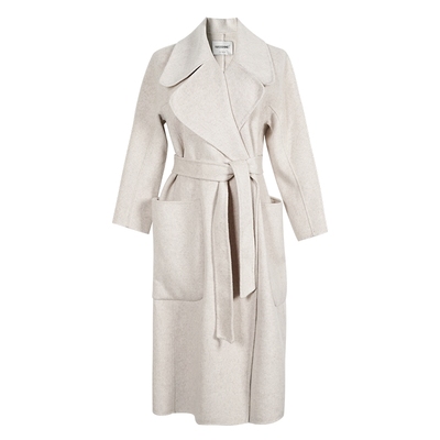 米思阳加厚羊毛大衣百搭毛呢外套