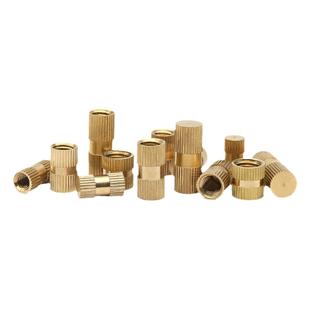 B型盲孔铜螺母铜镶嵌件铜预埋件M2M3M4M5M6M8M10注塑件单通铜花母