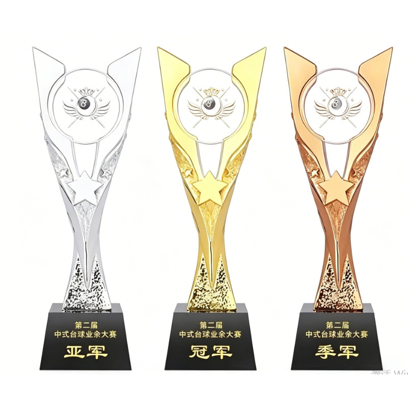 台球比赛水晶奖杯定制诺克萨斯大奖杯/奖章/奖状/证
