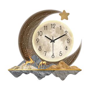 钟表客厅挂钟2025新款创意餐厅装饰挂墙现代简约大气时钟网红家用