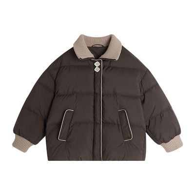 沫沫家女童休闲三防高领羽绒服