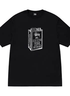 Stussy25SS汽油桶印花短袖T恤