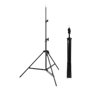 摄影灯架三脚架闪光灯脚架顶灯架便携机顶顶灯2米led补光支架三角影棚附件铝合金通用支撑