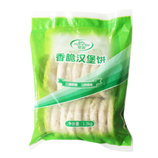 圣农香脆汉堡饼汉堡夹肉汉堡肉鸡排鸡腿肉鸡肉堡饼 1.3KG*18片/包
