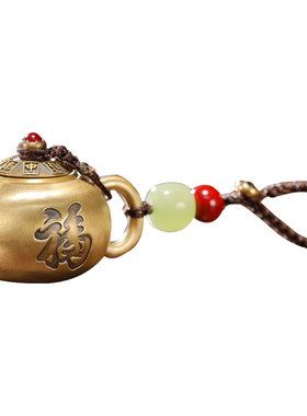 大铜世家黄铜打牌神器把把壶