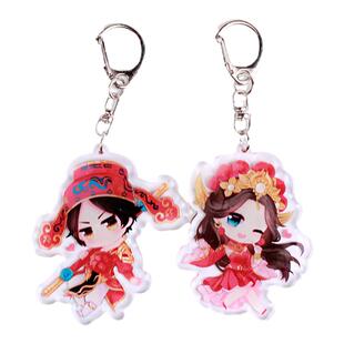 王者荣耀Q版挂件凯夏侯惇孙悟空露娜庄周马超周边亚克力钥匙扣