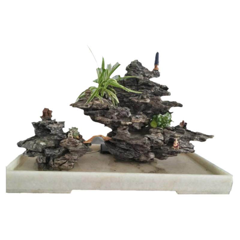 上海真石假山水池阳台鱼池室内室外庭院景观订做酒店流水喷泉