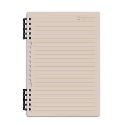 得力笔记本本子B5不硌手活页本