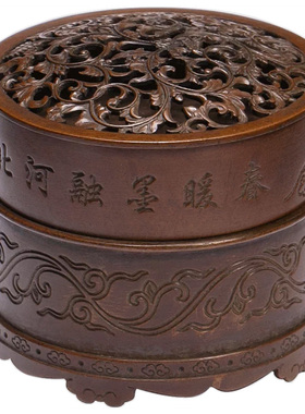 庆松堂苏工名家作品手工制作铜炉