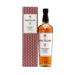 麦卡伦 蓝钻12年双桶苏格兰单一麦芽威士忌700ml正品洋酒Macallan