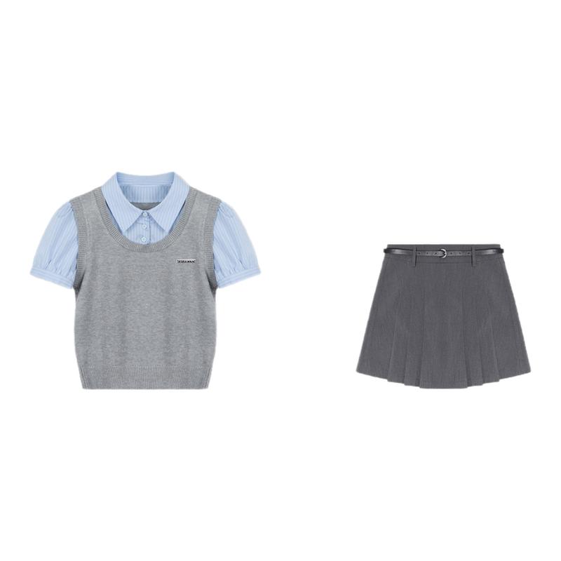 乔拉【美德高校】学院风两件套装