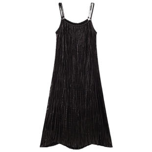 播商场同款吊带连衣裙女夏季新款肌理感气质长裙BDS2LD2590