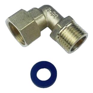 4分铜燃气管内外丝万向接头天然气煤气软管黄铜万向接头转换接头