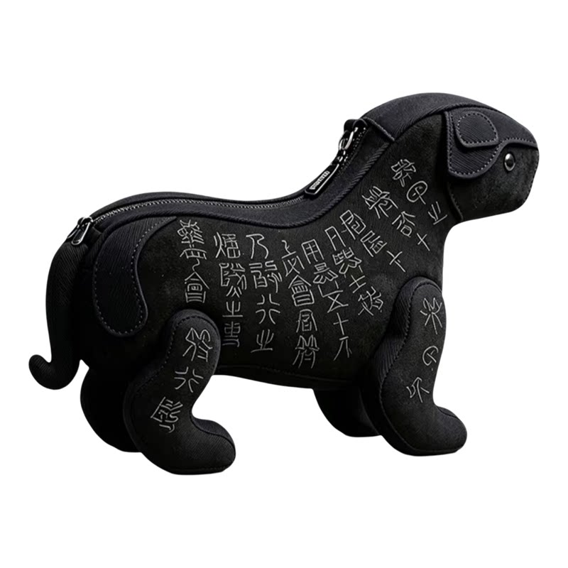 虎符帆布绒布单肩包斜挎包