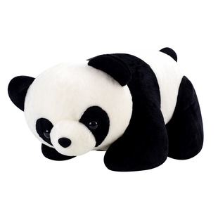 大熊猫毛绒玩具仿真趴姿可爱公仔抱枕枕头玩偶儿童女孩毛绒玩具