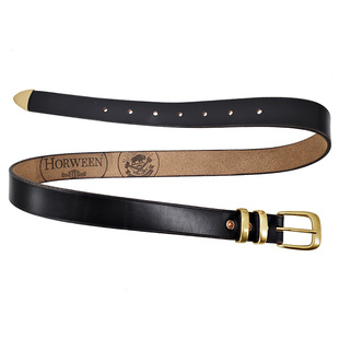 纯手工制作美国霍尔文茶芯头层牛皮纯铜西部美式复古男女工装腰带