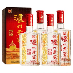 【旗舰店】泸州老窖 六年窖头曲52度500ml*4瓶浓香型白酒礼盒包装