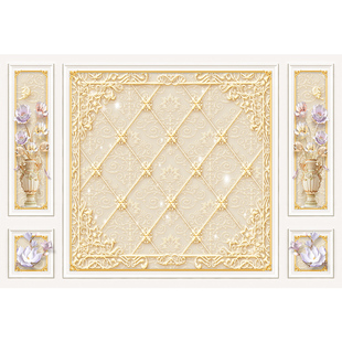 8d大气电视背景墙壁纸壁画2025新款电视墙现代简约影视墙壁布自粘