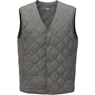 坦博尔冬季2025新款羽绒马甲男轻薄短款v领保暖百搭休闲百搭坎肩