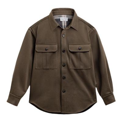 马登工装美式星空毛呢衬衫夹克