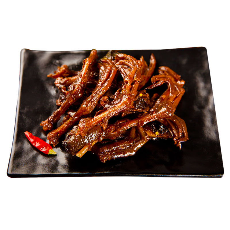 杨矮子酱鸭爪148g 湖南特产香辣味鸭脚麻辣卤味零食小吃