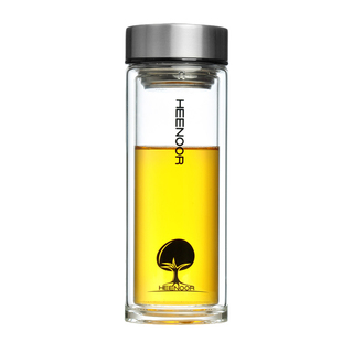 希诺男士玻璃杯双层加厚精品杯子大容量水杯高档办公室茶杯XN6702