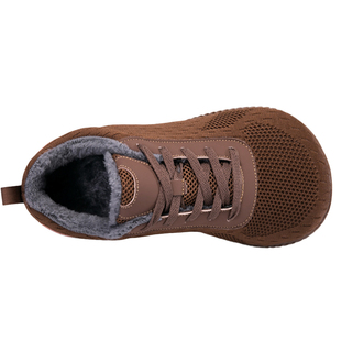 冬季宽松宽头健步鞋男女加绒保暖加宽加肥脚宽老人防滑宽楦休闲鞋