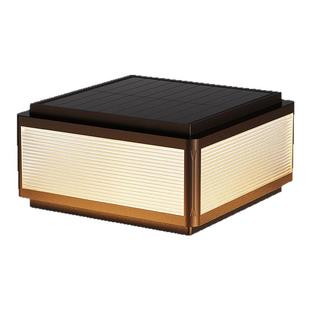 太阳能柱头灯户外防水花园景观庭院围墙灯简约接电别墅大门柱子灯