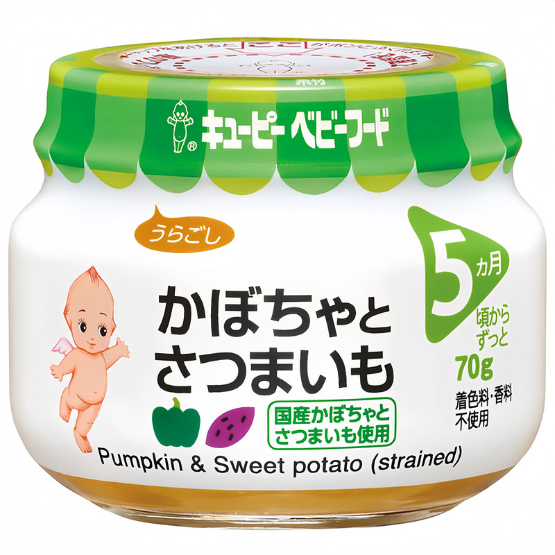 日本进口丘比婴幼儿即食果蔬肉泥