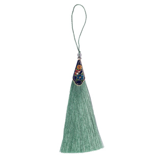 中国风冰丝流苏穗子挂件景泰蓝古装汉服新中式团扇香包配饰小吊穗