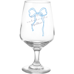 原创蝴蝶结高脚酒杯玻璃杯子红酒杯甜酒杯家用氛围感酒具结婚礼物