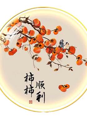 玄关茶室书房氛围灯画新中式