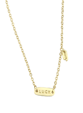 s925银lucky字母项链ins小众简约