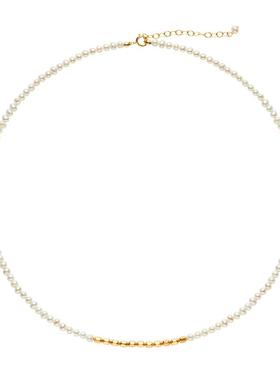 碎银子淡水珍珠项链女纯银baby珠