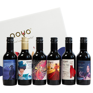 傲鱼红酒智利原瓶原装进口葡萄酒小瓶187ml微醺晚安红酒旗舰正品