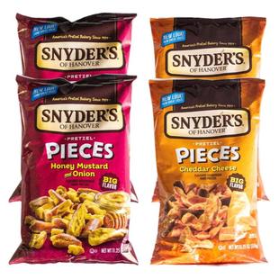 美国进口 Snyder's Pretzel Pieces 车达芝士芥末洋葱面包干