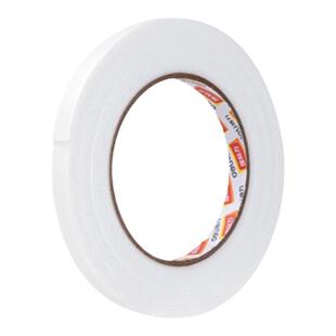 得力双面胶带泡棉胶墙面固定两面胶强力海绵双面胶高粘度加厚学生手工用办公用品单卷泡沫胶带办公批发双面胶