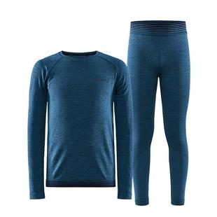 Craft 绿标舒适大童户外速干排汗冬季滑雪运动功能保暖内衣套装