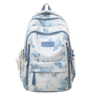 书包初中生女可爱蝴蝶儿童双肩包小学生3-6年级轻便百搭补课背包