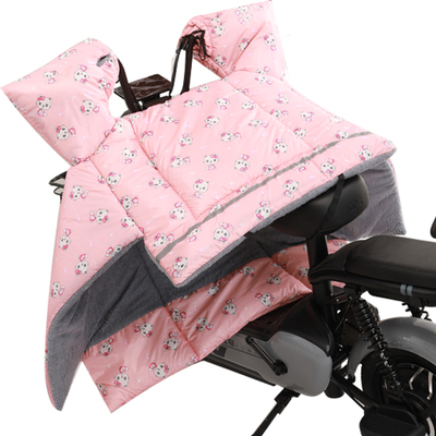 挡风被电瓶自行车加绒防寒保暖