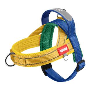 狗狗牵引绳背心式可调节中大型犬柯基柴犬胸背带脖圈遛狗绳狗链子