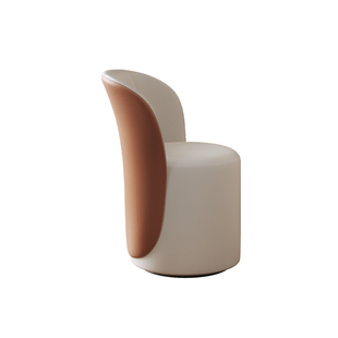 真皮化妆凳卧室梳妆台凳子高级感旋转家用餐椅靠背衣帽间化妆椅子