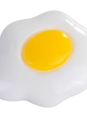 创意仿真食玩煎蛋车载桌面摆件