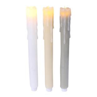 LED电子蜡烛灯长杆蜡塑料仿真流泪假蜡烛浪漫情调烛光晚餐礼教堂